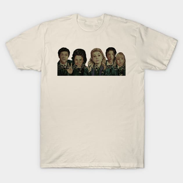 Derry Girls Vintage Art T-Shirt by Superstarmarket